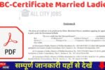 OBC-Certificate Married Ladies