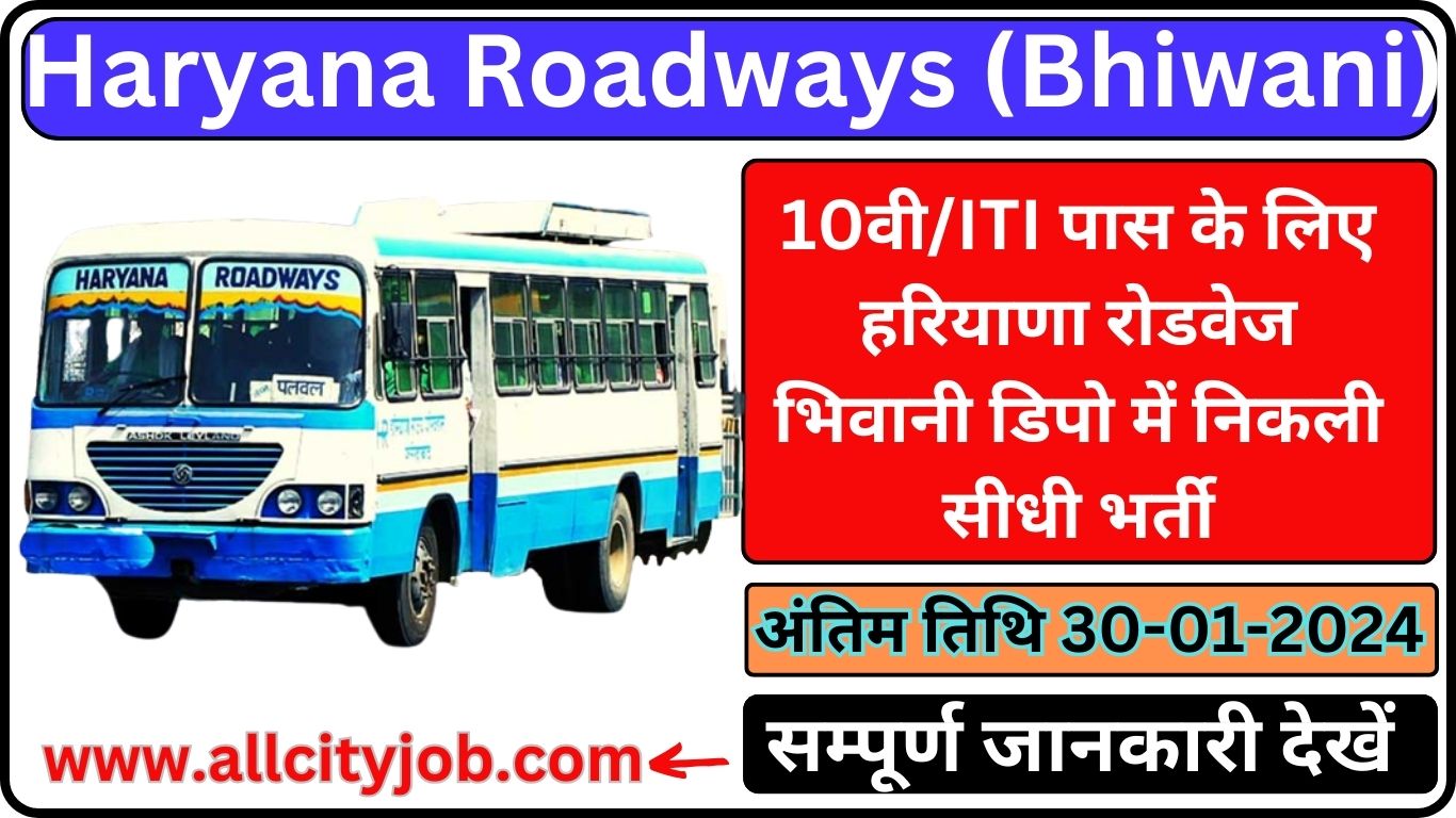 Bhiwani Roadways Apprentice Form 2024