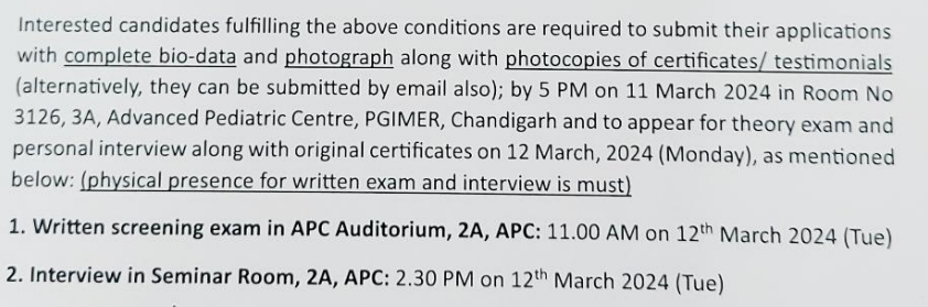 Chandigarh PGI DEO Recruitment Form 2024a