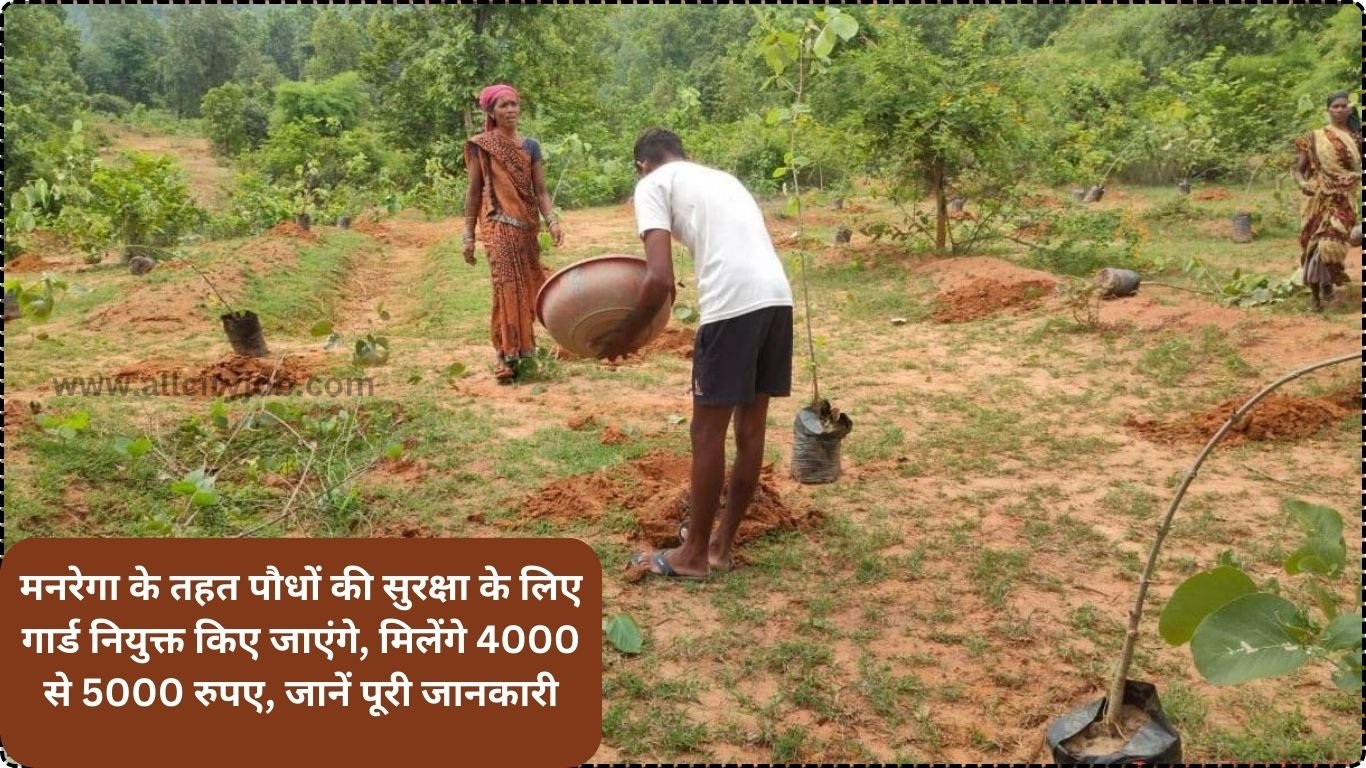 मनरेगा के तहत पौधों की सुरक्षा के लिए गार्ड नियुक्त किए जाएंगे, मिलेंगे 4000 से 5000 रुपए, जानें पूरी जानकारी
