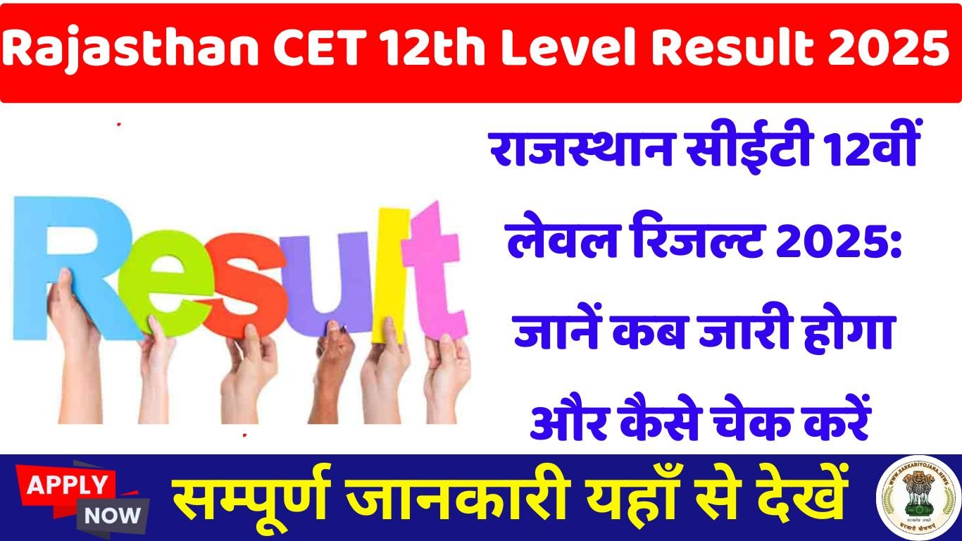 Rajasthan CET 12th Level Result 2025