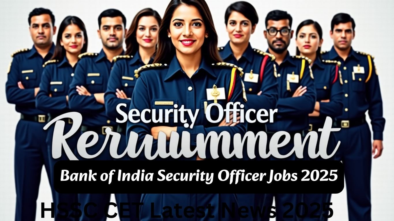 Bank of India Security Officer Jobs 2025