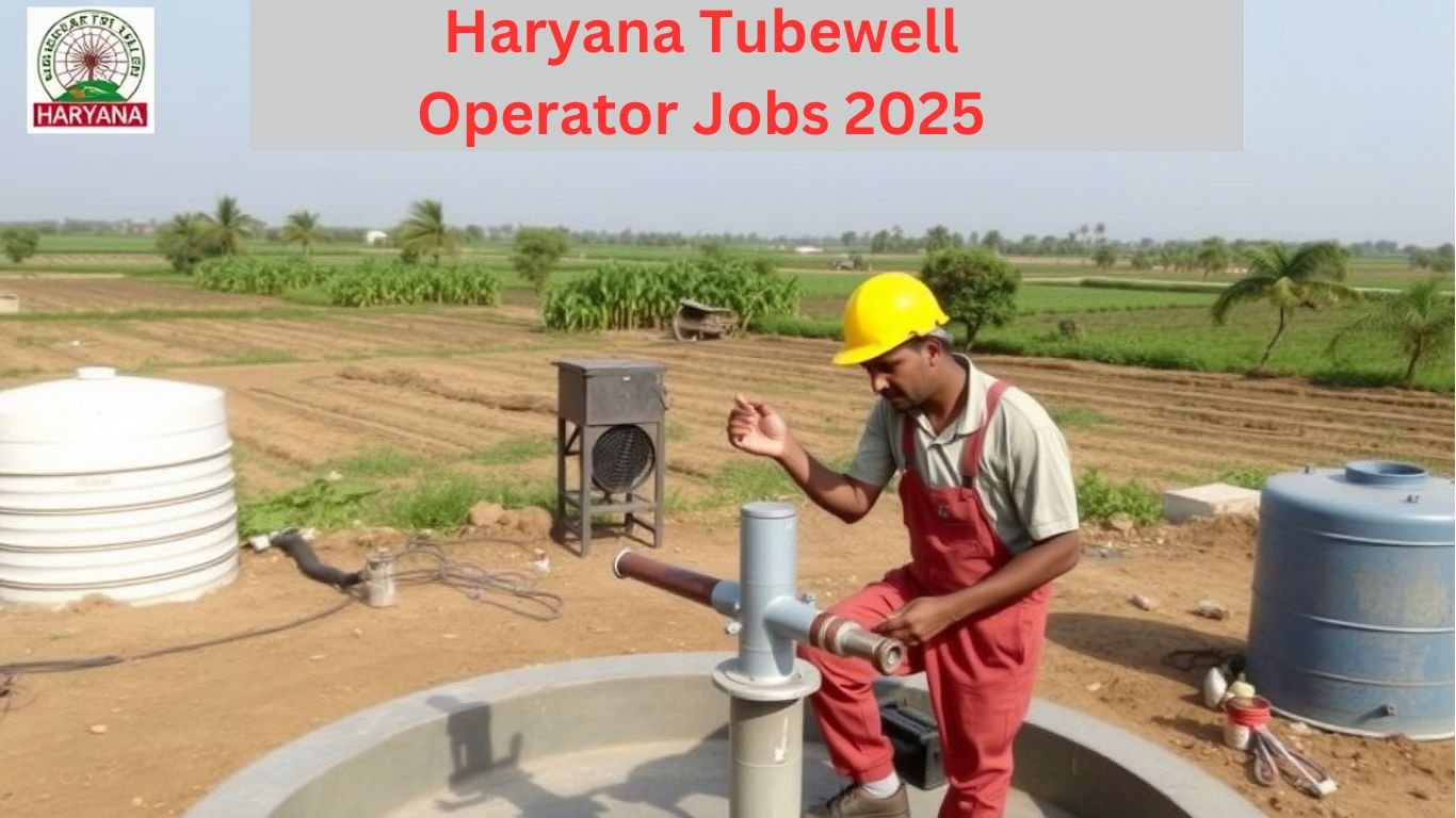 Haryana Tubewell Operator Jobs 2025