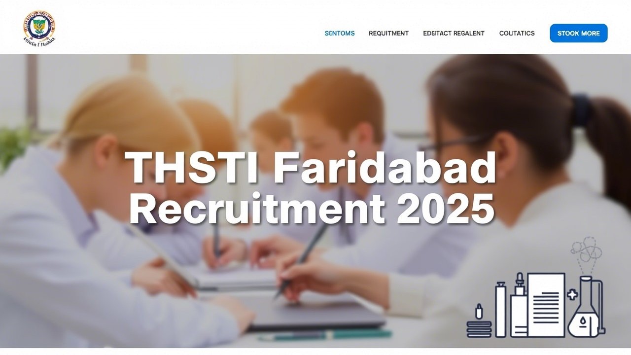 THSTI Faridabad Recruitment 2025