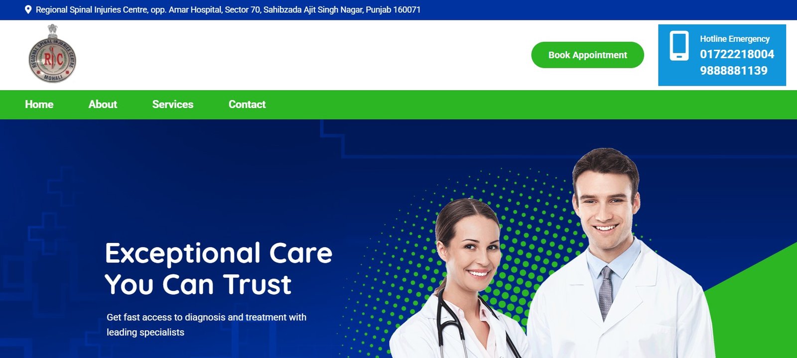 Recruitment of Medical Officer started at Mohali Regional Spinal Injuries Centre