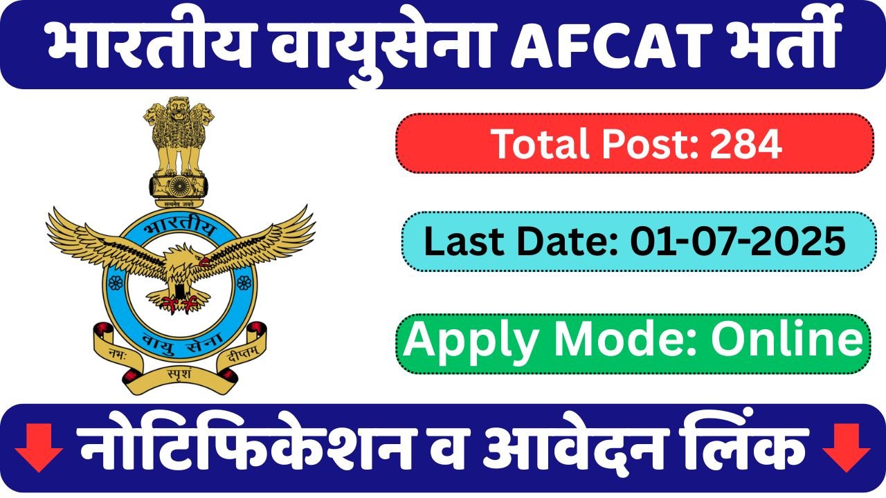 AFCAT 02/2025 Online Registration
