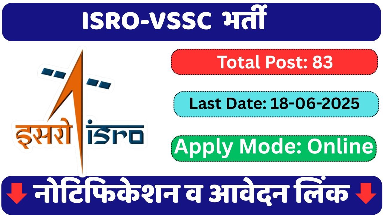 ISRO-VSSC Various 83 Vacancy 2025