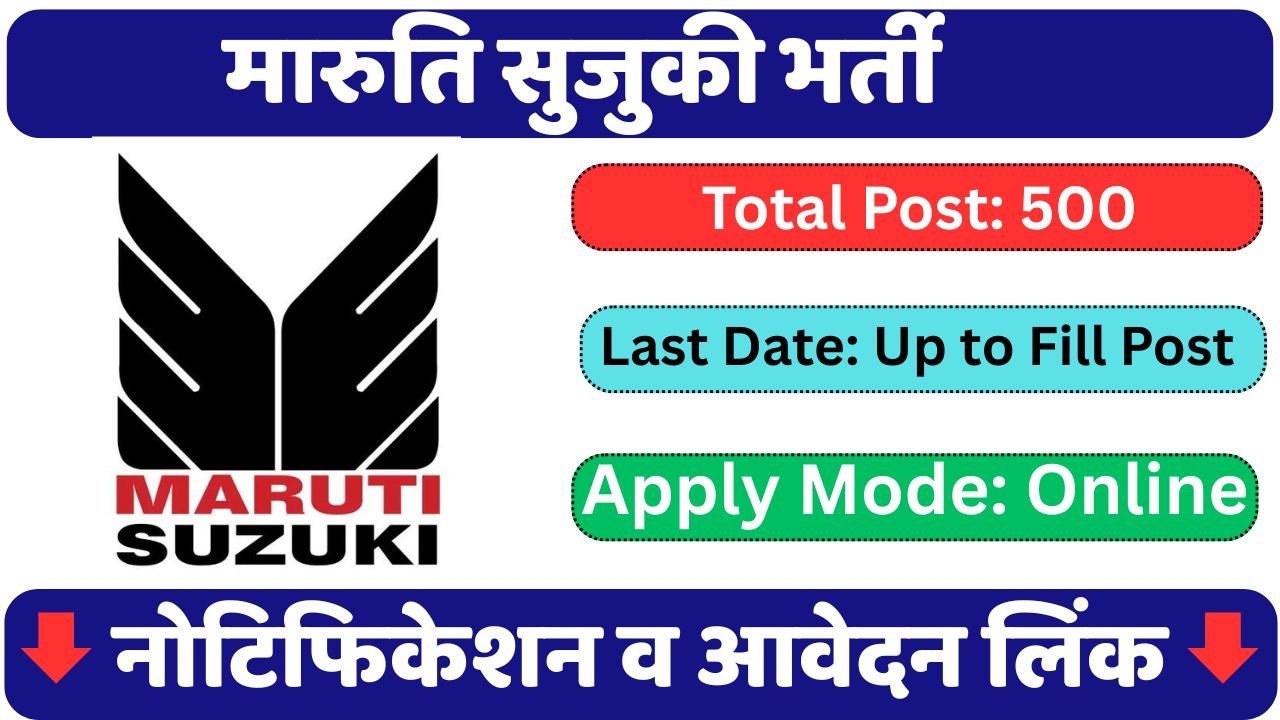 Maruti Suzuki Vacancy 2025