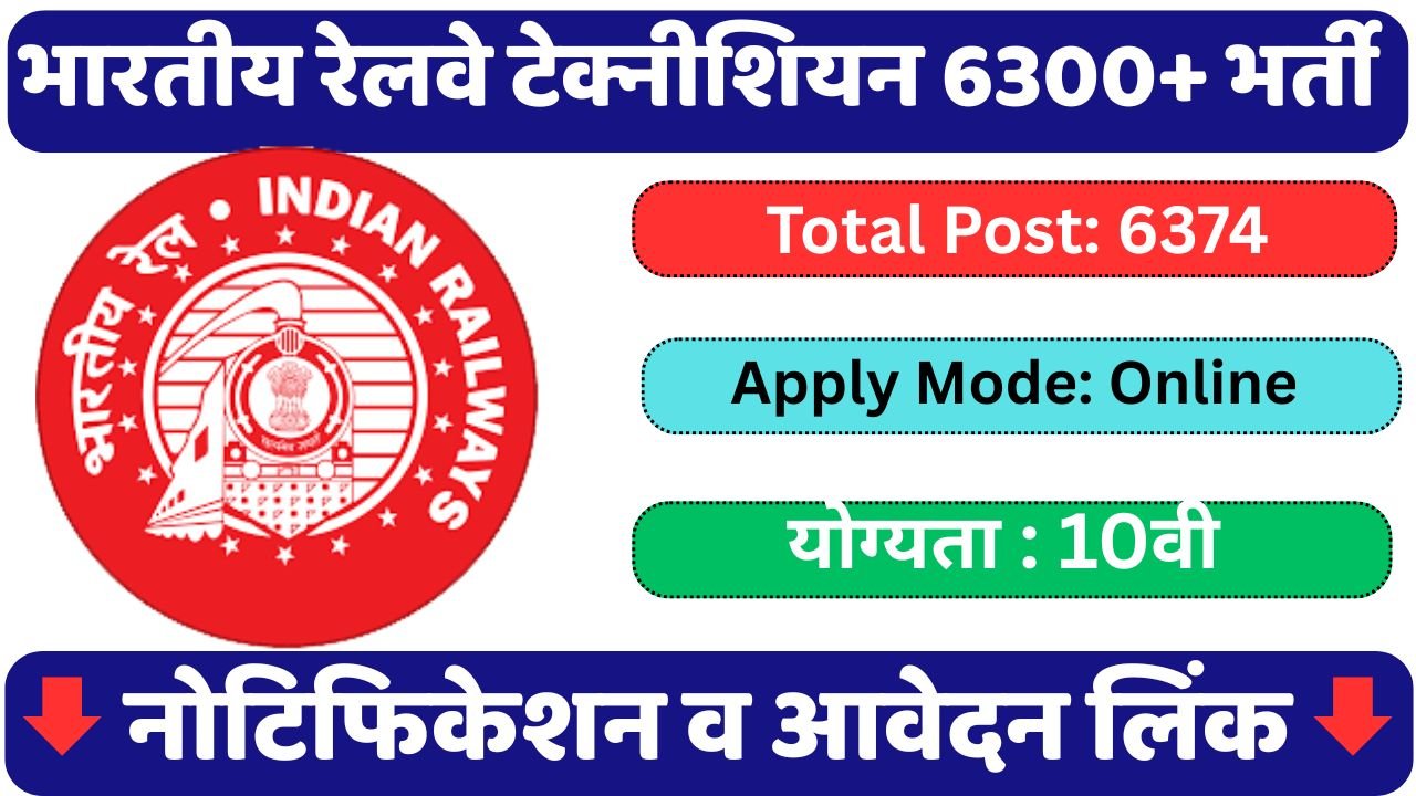 RRB Technician 6374 Vacancy 2025