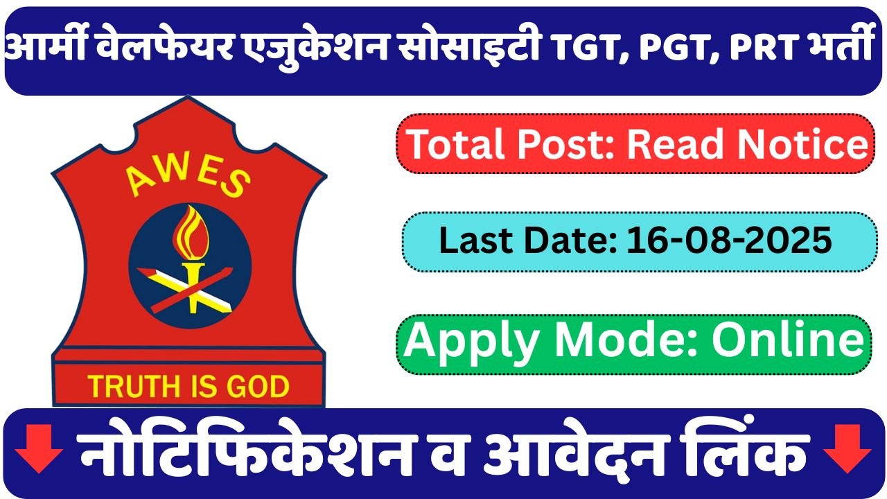 AWES APS Army Public School Vacancy 2025
