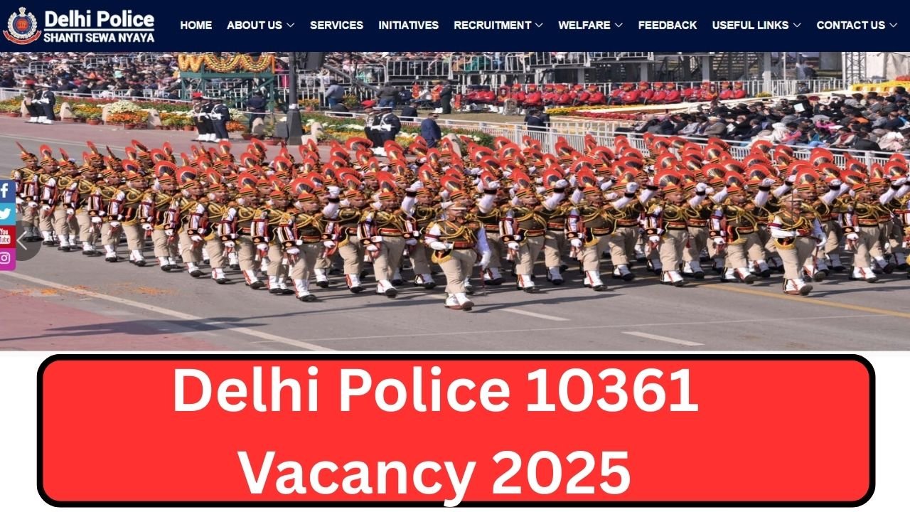 Delhi Police 10361 Vacancy 2025