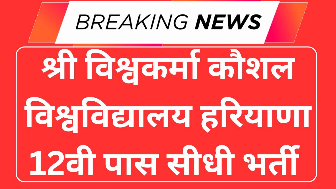 SVSU University Haryana Recruitment 2025