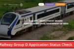 Railway Group D Application Status Check 2025
