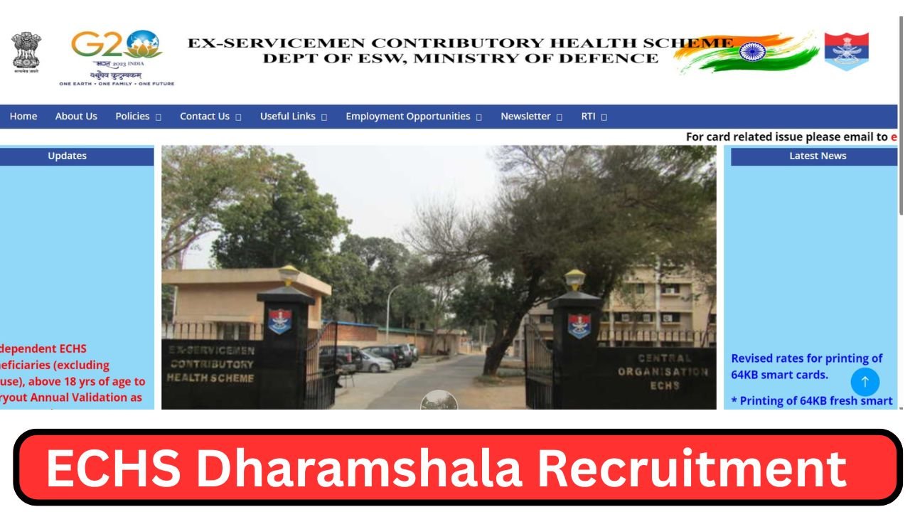 ECHS Dharamshala Recruitment 2025