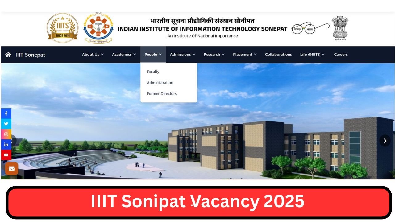IIIT Sonipat Vacancy 2025