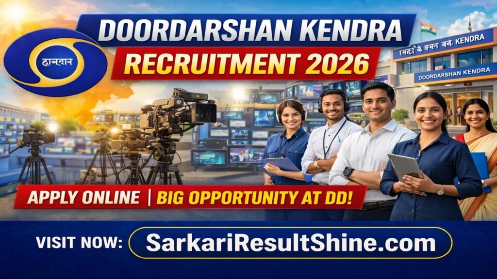 Doordarshan Kendra Guwahati Vacancy 2026