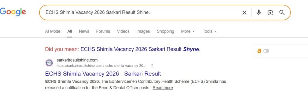 ECHS Shimla Vacancy 2026