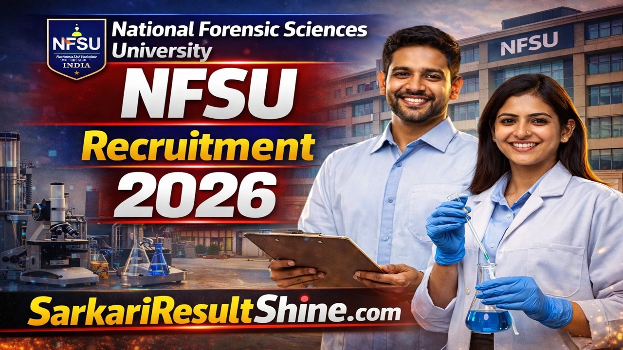 National Forensic Sciences University (NFSU) Recruitment 2026